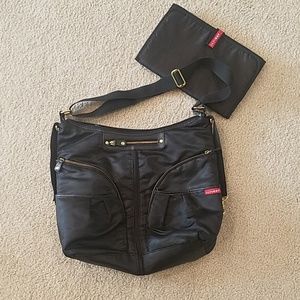 *REDUCED* Skip Hop Expandable Black Diaper Bag